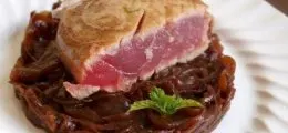 Atún encebollado con patatas